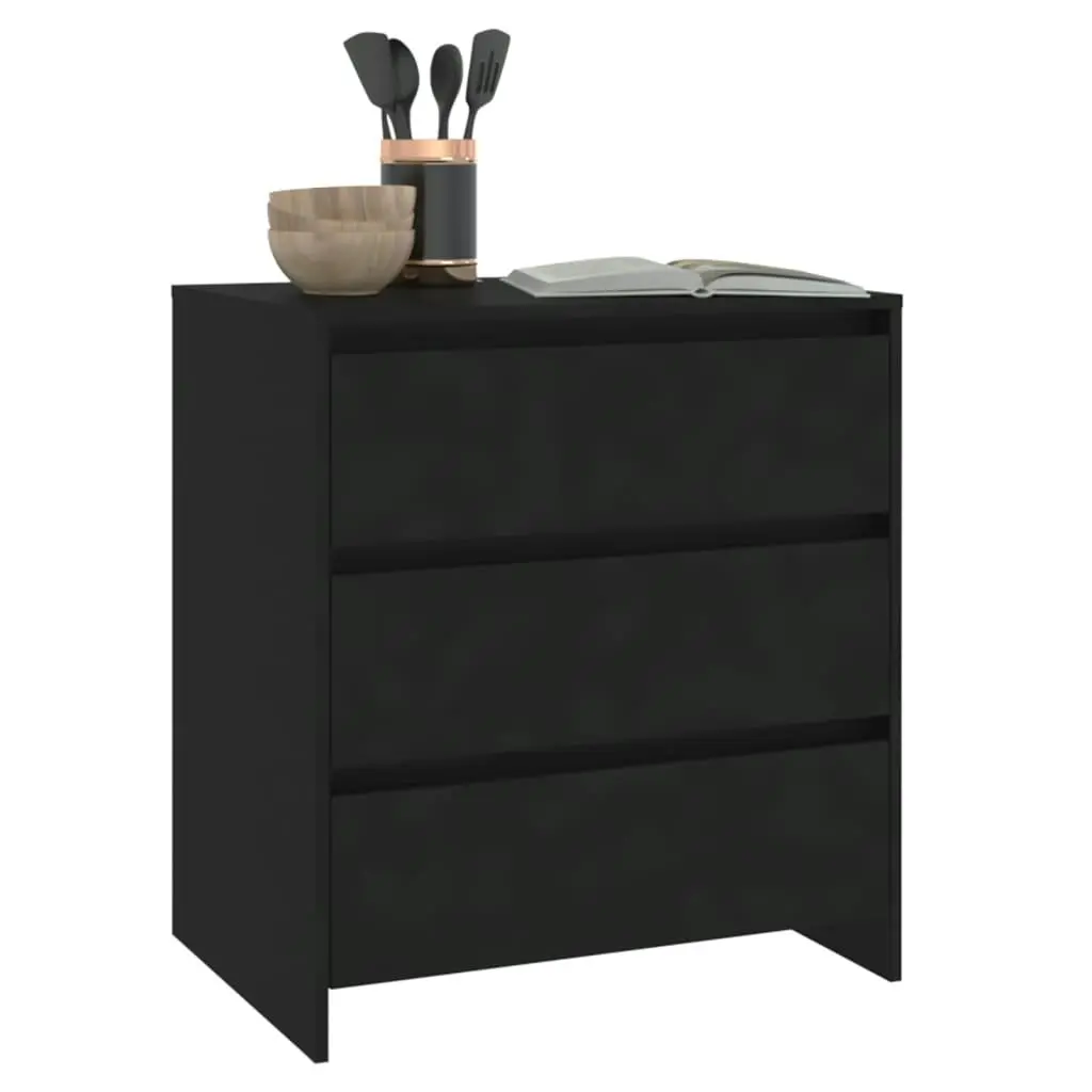 Sideboard Black 70x41x75 cm Engineered Wood 809747