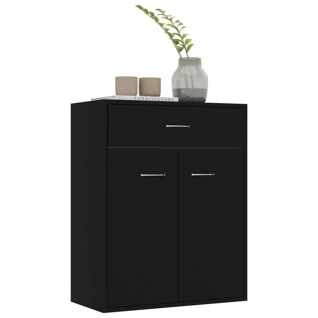 Sideboard Black 60x30x75 cm Engineered Wood 800712