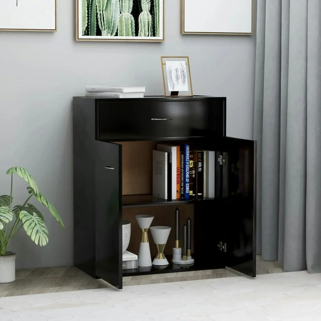 Sideboard Black 60x30x75 cm Engineered Wood 800712