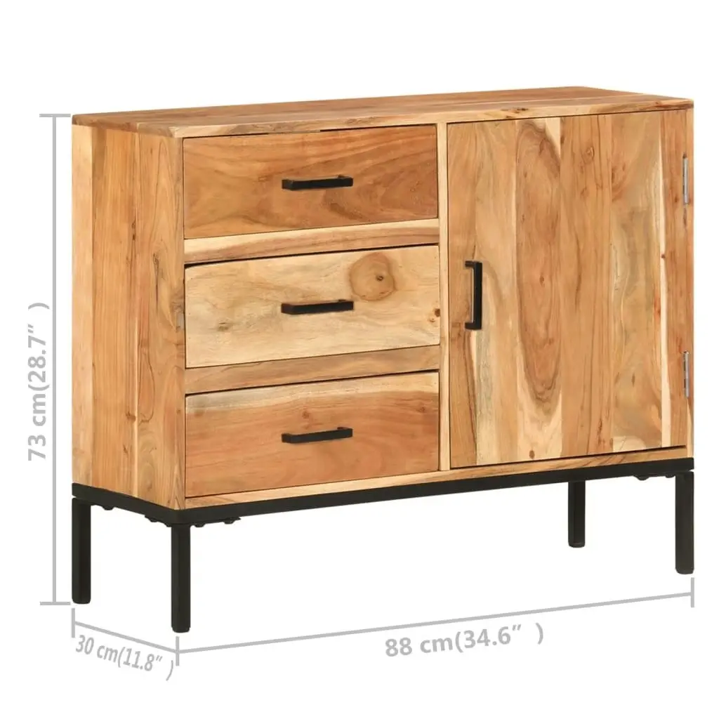 Sideboard 88x30x73 cm Solid Acacia Wood 329247