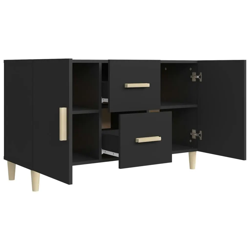 Sideboard Black 100x36x60 cm Engineered Wood 812511