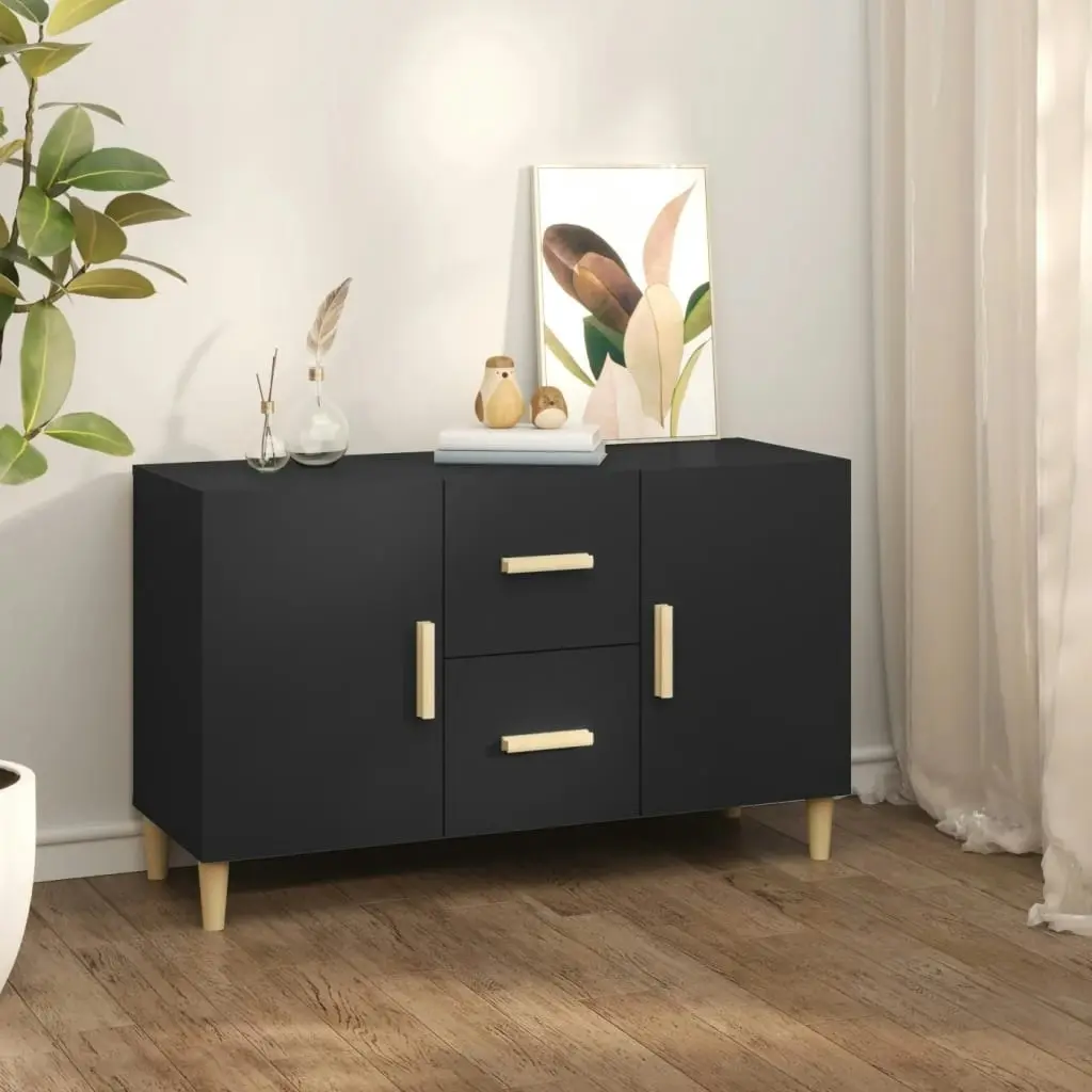 Sideboard Black 100x36x60 cm Engineered Wood 812511