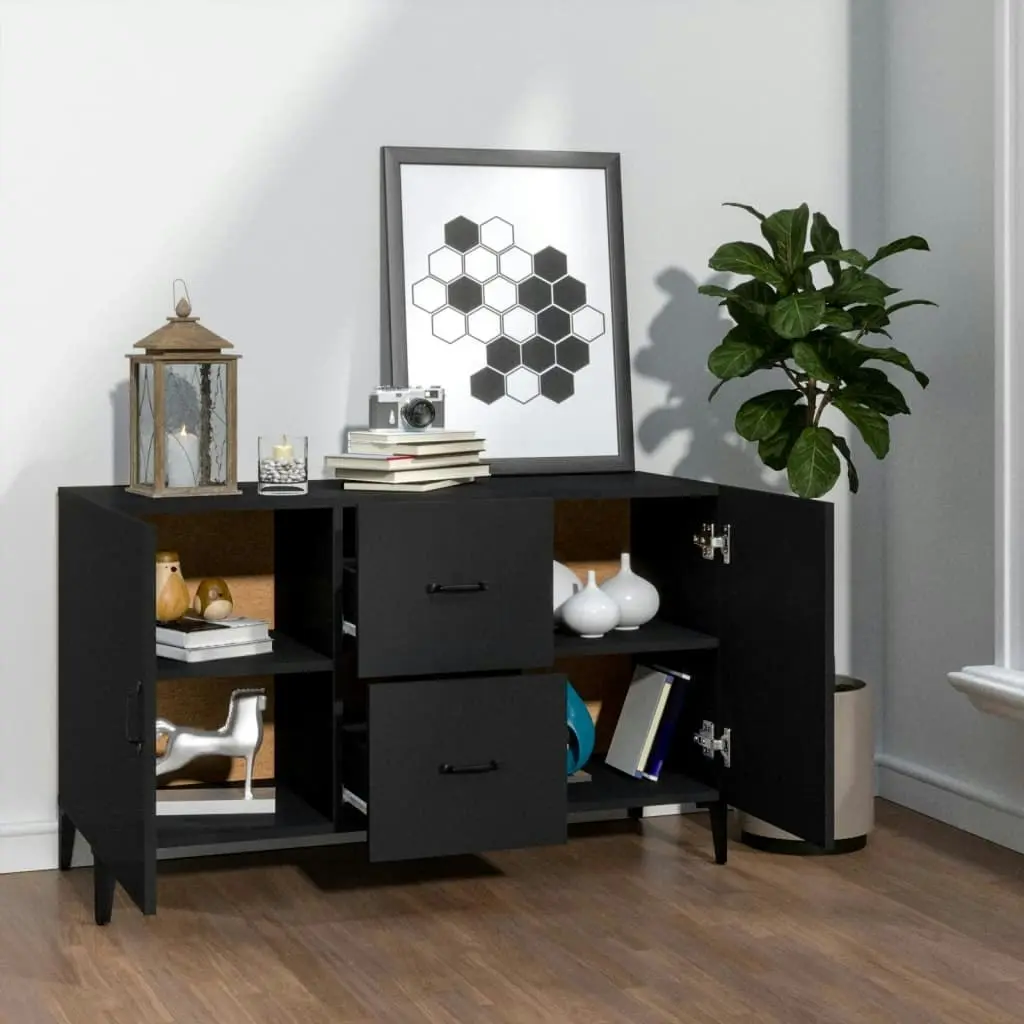 Sideboard Black 100x36x60 cm Engineered Wood 812520