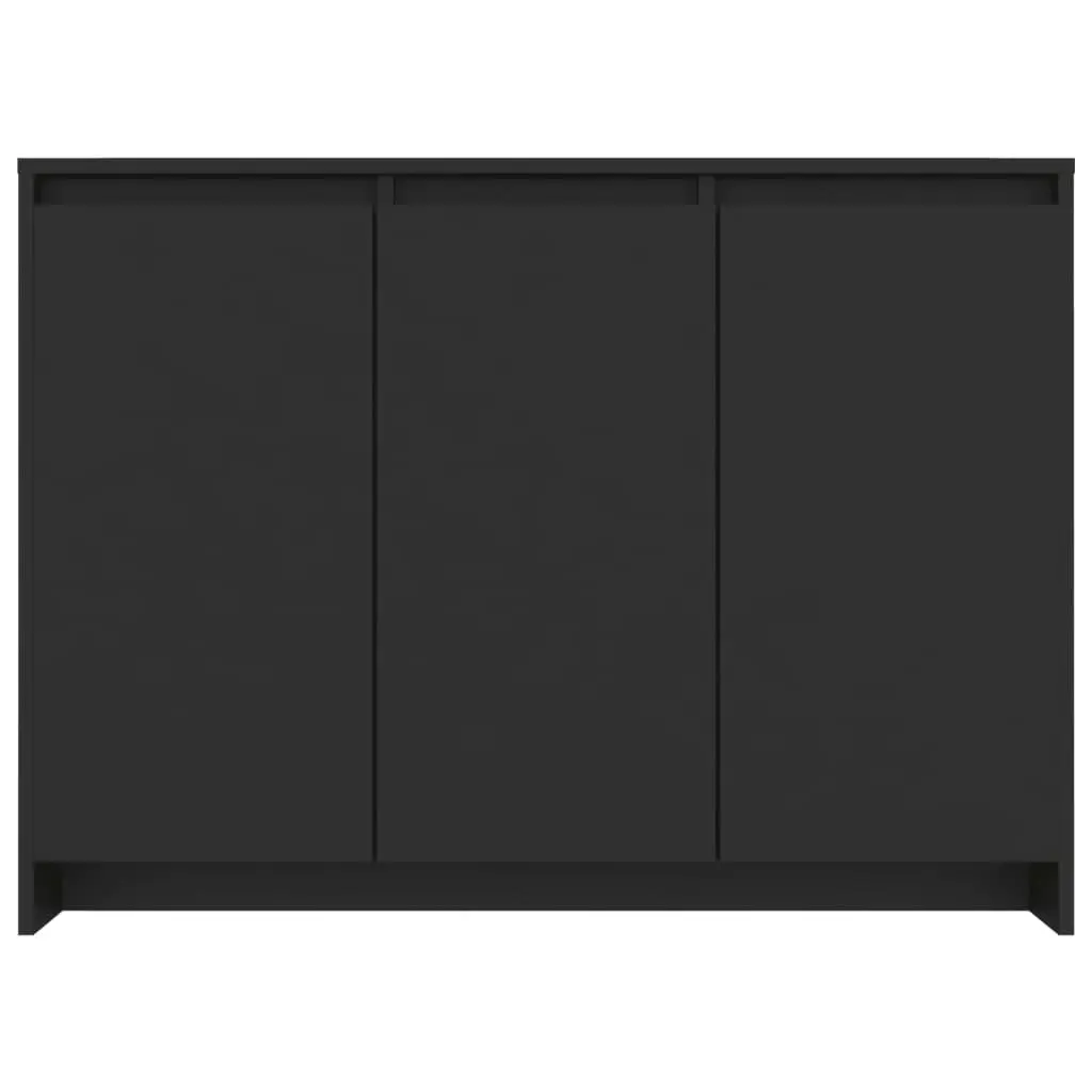 Sideboard Black 102x33x75 cm Engineered Wood 809774