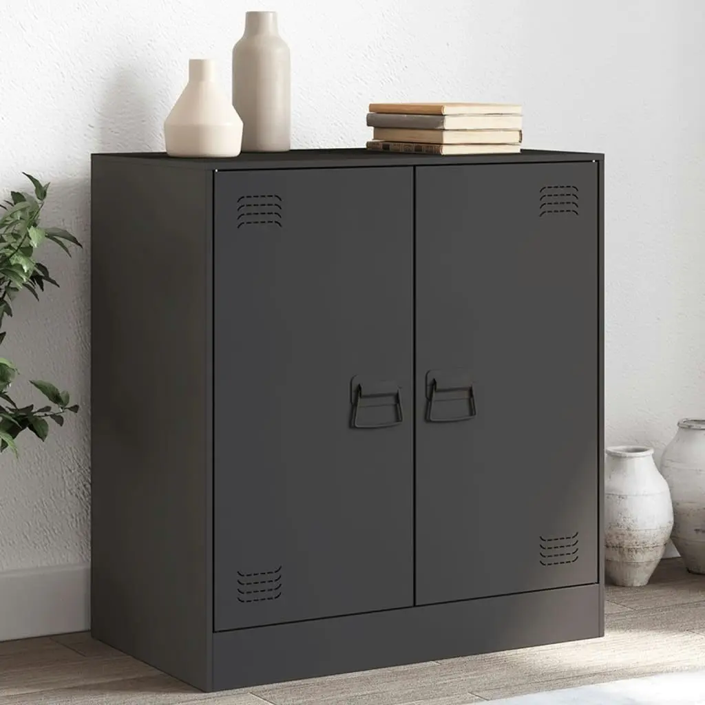 Sideboard Black 67x39x73 cm Steel 841673