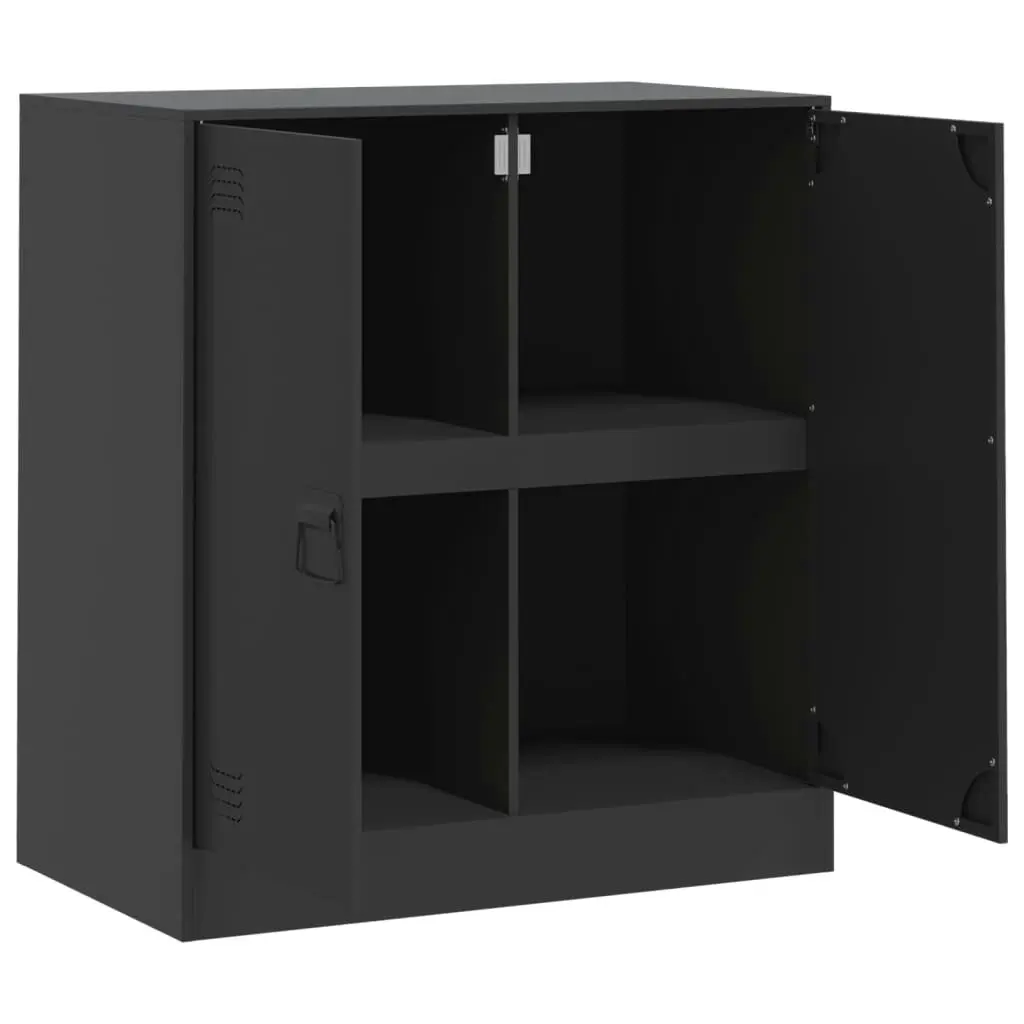 Sideboard Black 67x39x73 cm Steel 841673