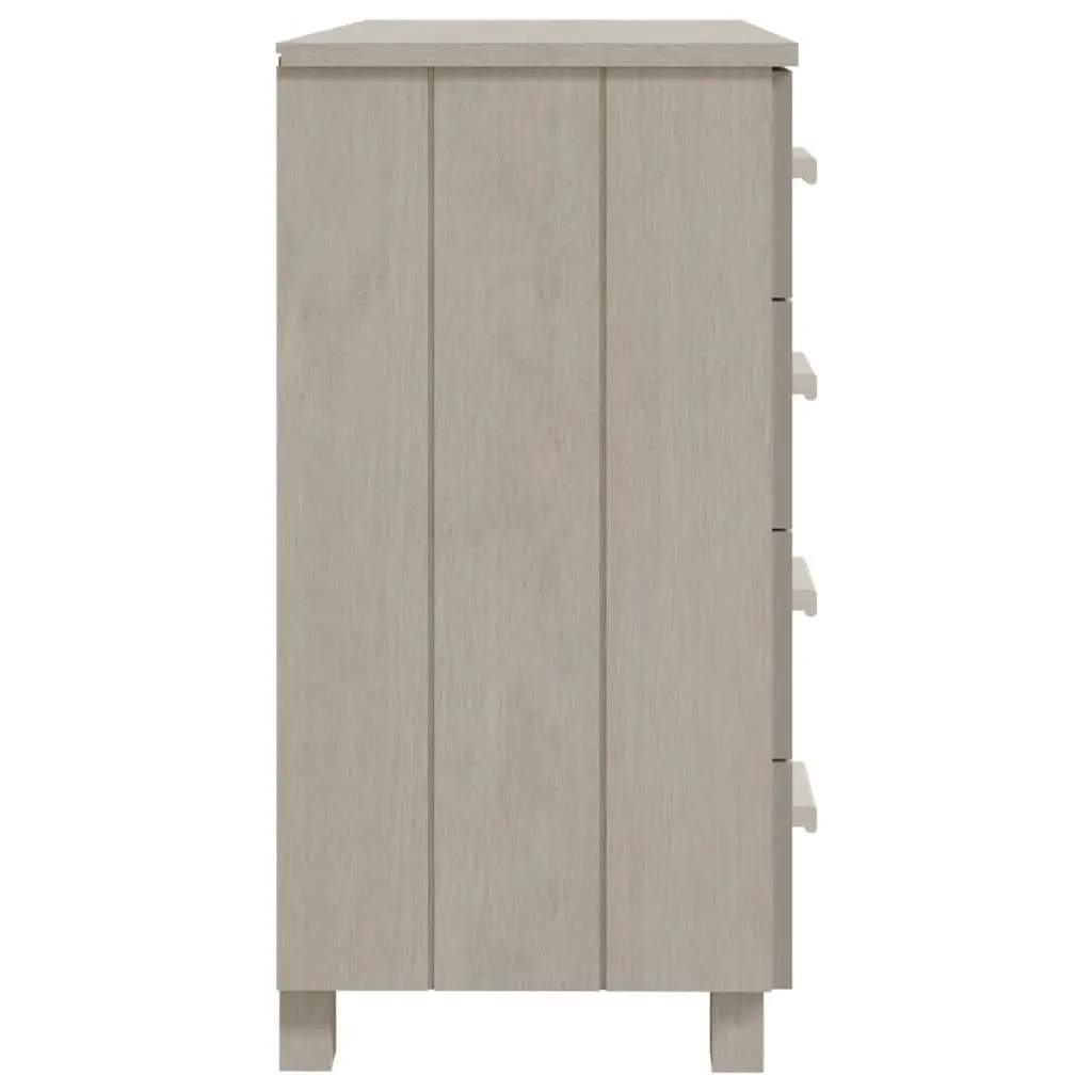 Sideboard "HAMAR" White 79x40x80 cm Solid Wood Pine 340421