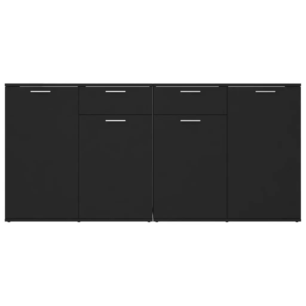 Sideboard Black 160x36x75 cm Engineered Wood 3074928