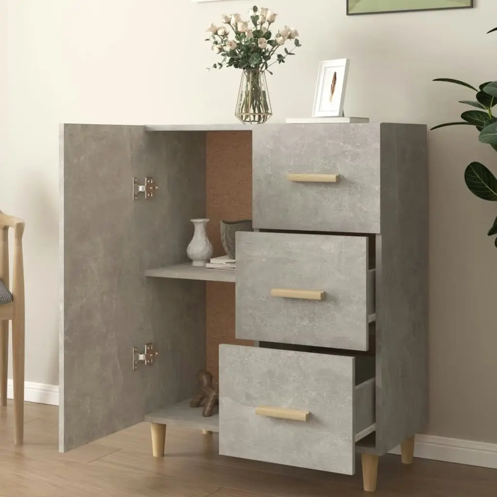 Sideboard Concrete Grey 69.5x34x90 cm Engineered Wood 812172