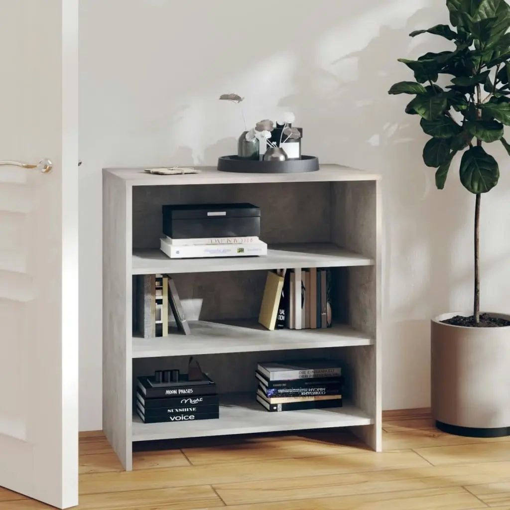 Sideboard Concrete Grey 70x40.5x75 cm Engineered Wood 809759