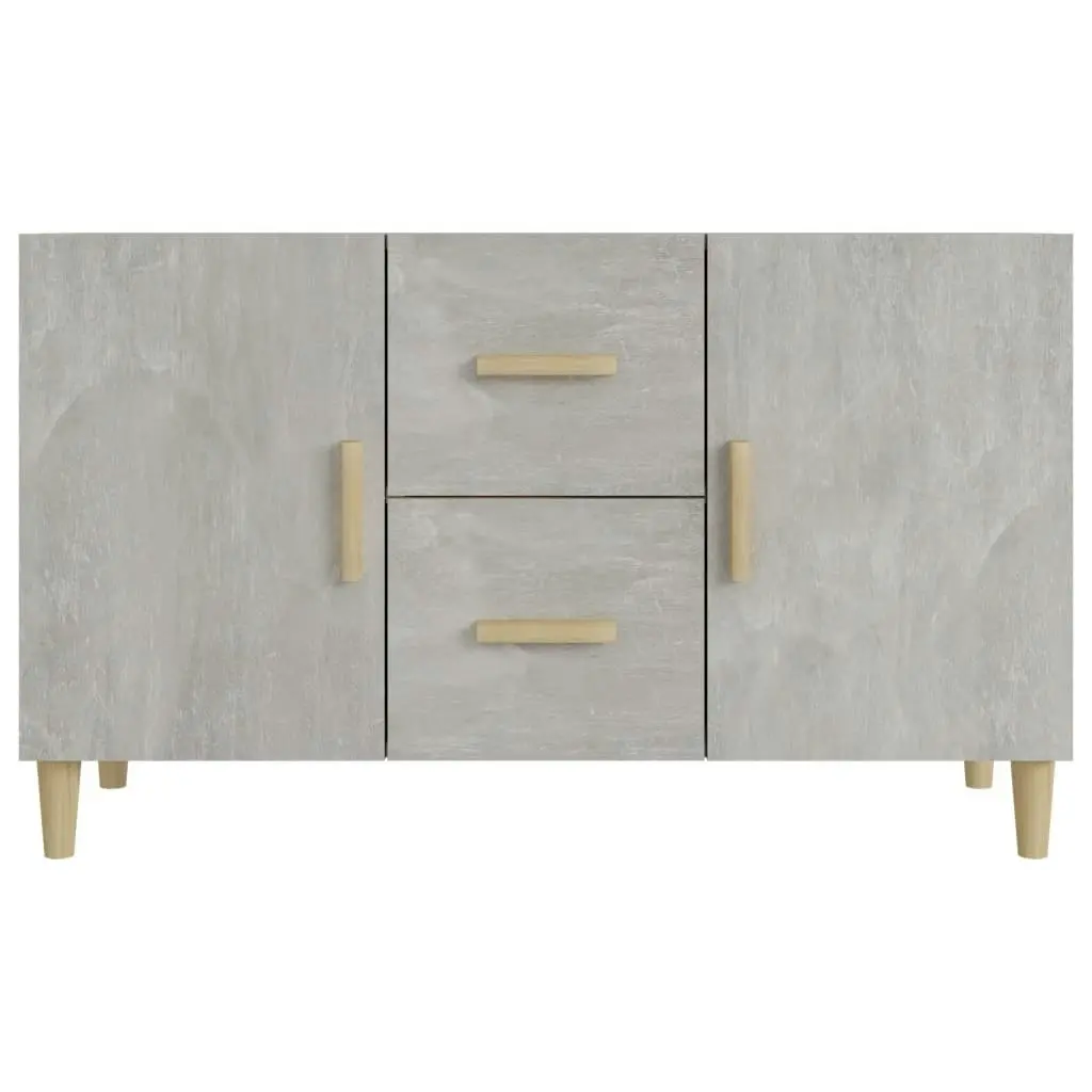 Sideboard Concrete Grey 100x36x60 cm Engineered Wood 812514