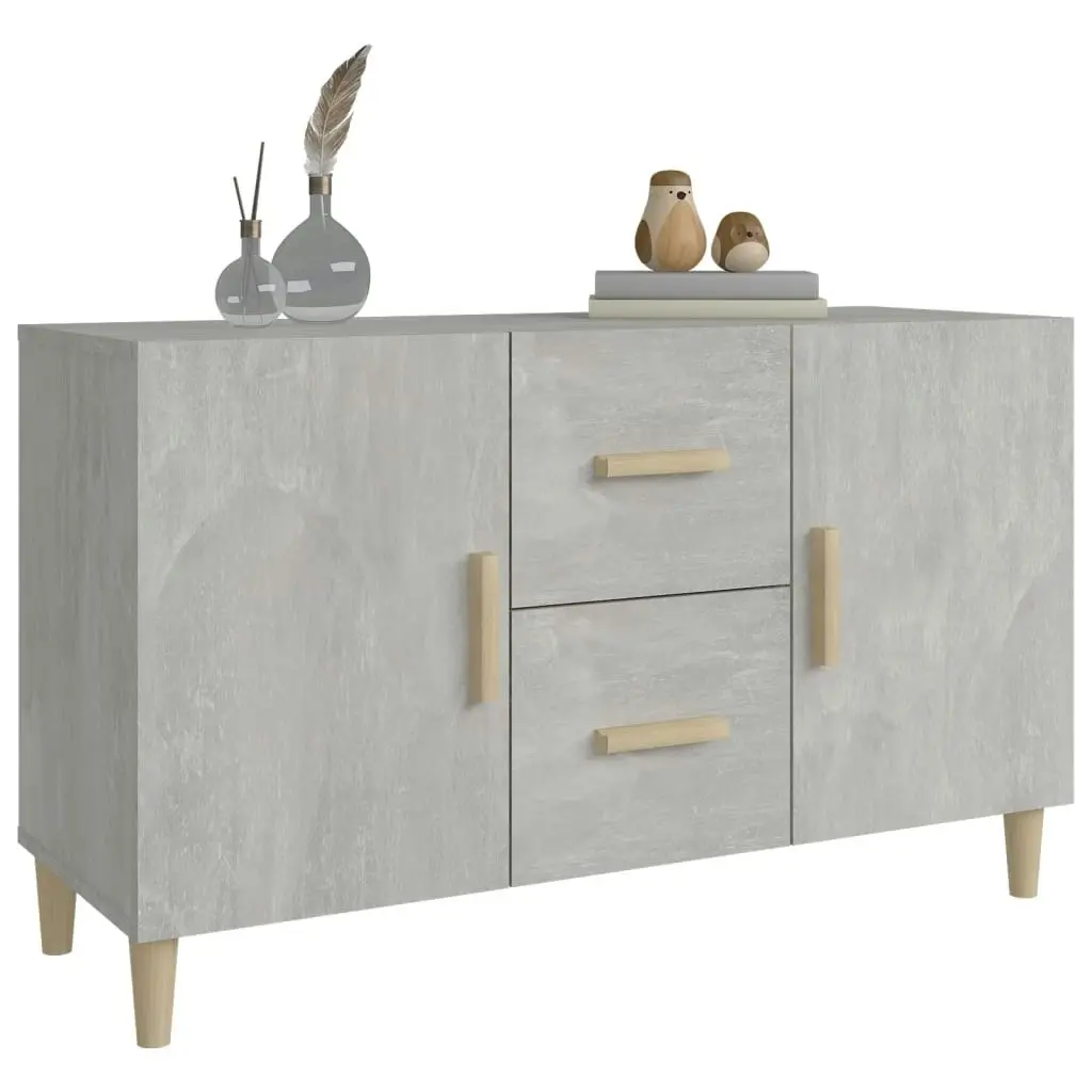 Sideboard Concrete Grey 100x36x60 cm Engineered Wood 812514