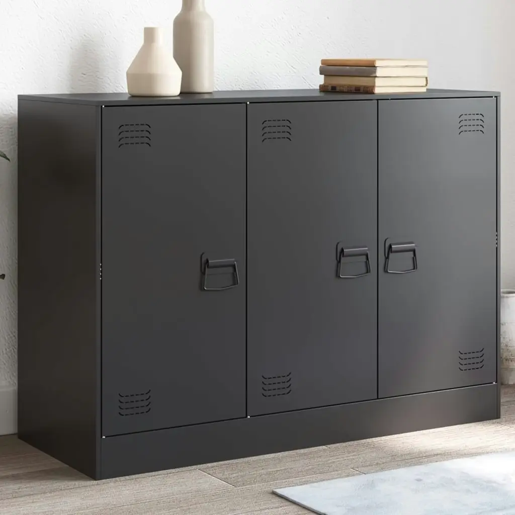 Sideboard Black 99x39x73 cm Steel 841721