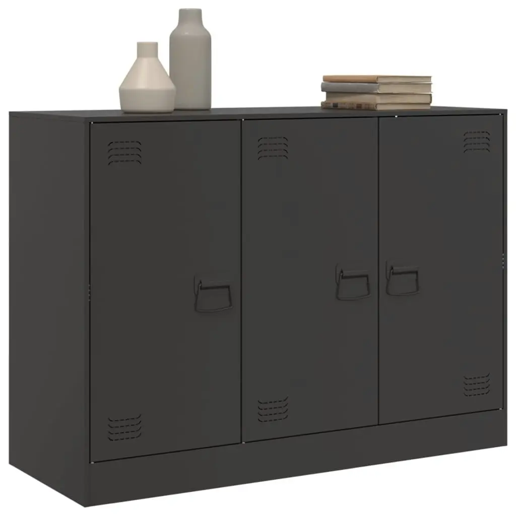 Sideboard Black 99x39x73 cm Steel 841721