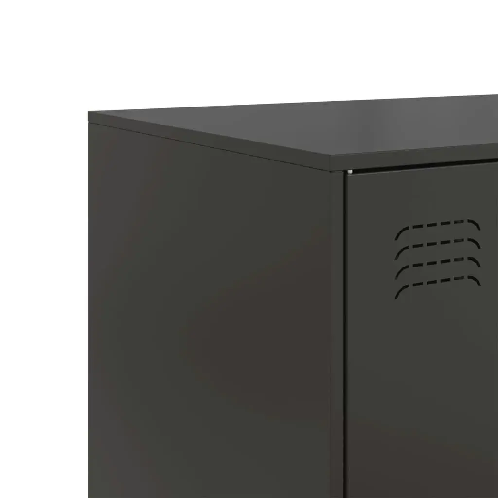 Sideboard Black 99x39x73 cm Steel 841721