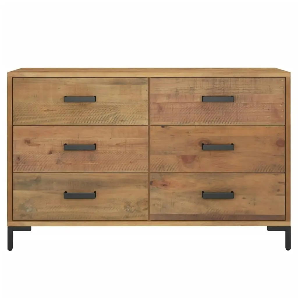 Sideboard Brown 110x35x70 cm Solid Pinewood 349921