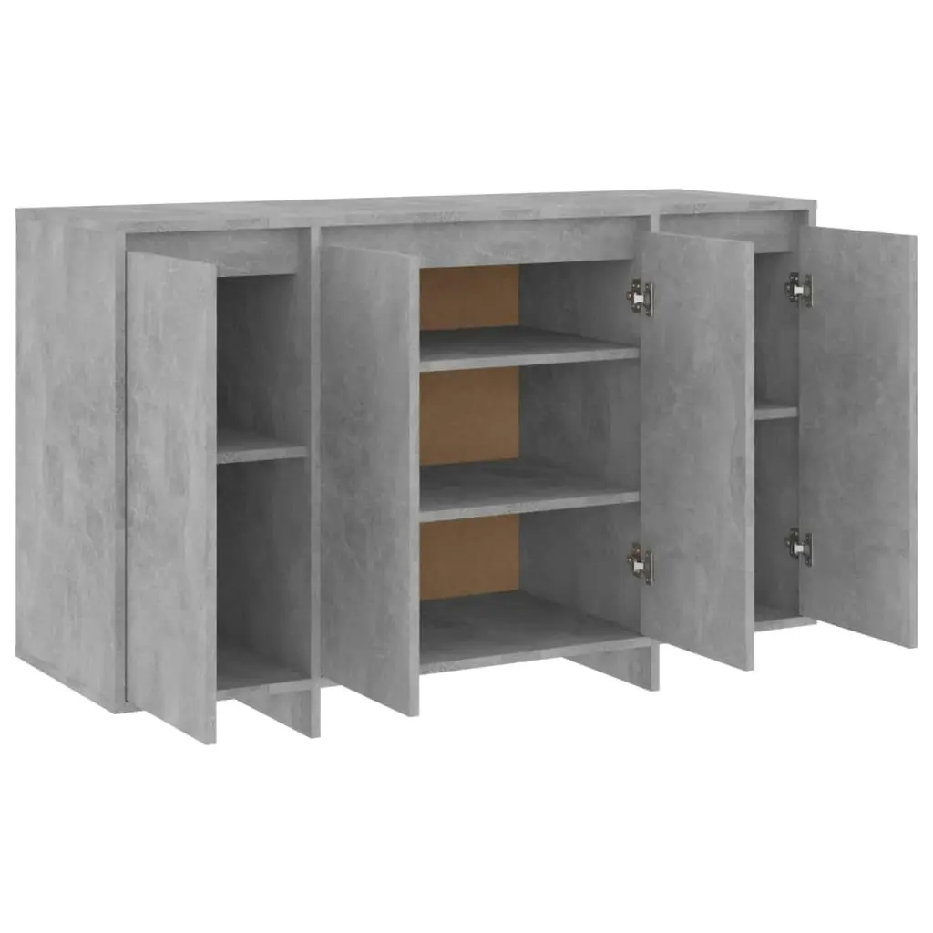 Sideboard Concrete Grey 120x41x75 cm Engineered Wood 809606