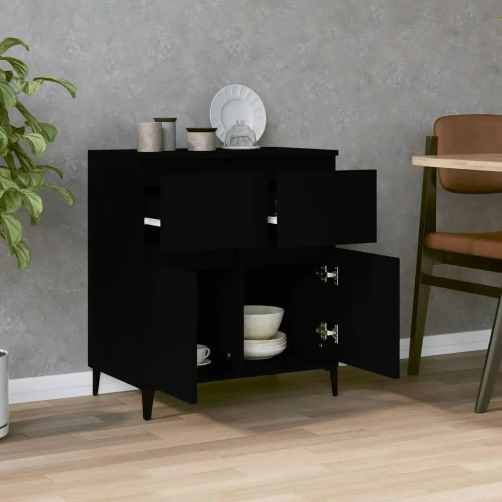 Sideboard Black 60x35x70 cm Engineered Wood 819685