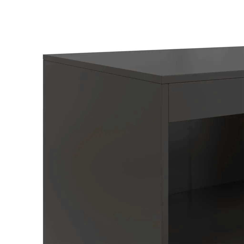 Sideboard Black 67x39x107 cm Steel 841667