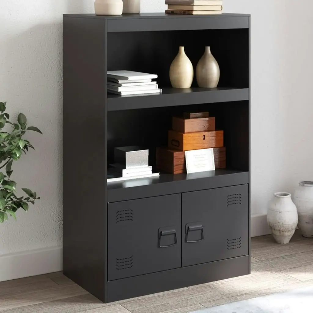 Sideboard Black 67x39x107 cm Steel 841667