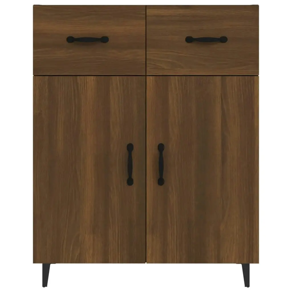 Sideboard Brown Oak 69.5x34x90 cm Engineered Wood 817362