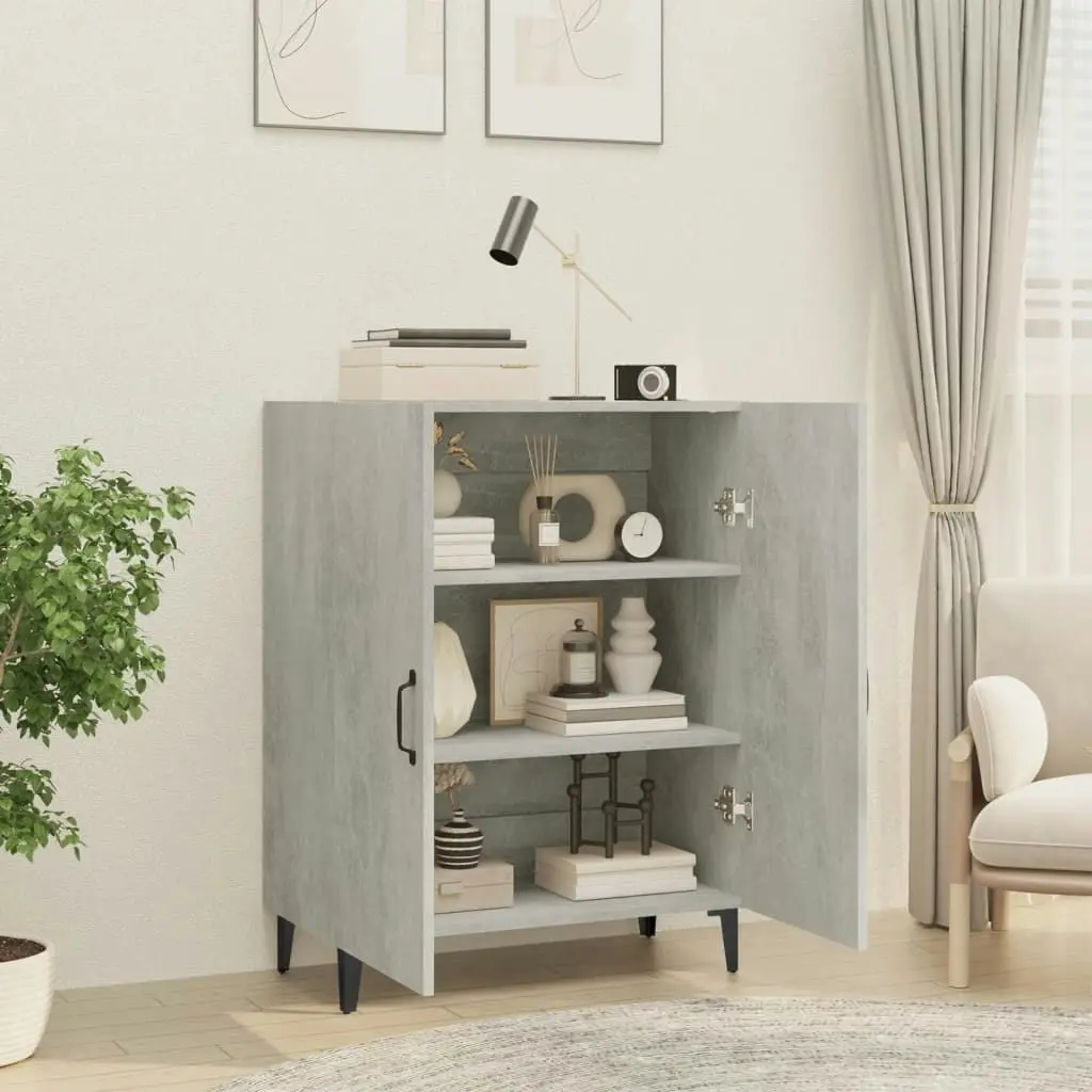 Sideboard Concrete Grey 70x34x90 cm Engineered Wood 812109