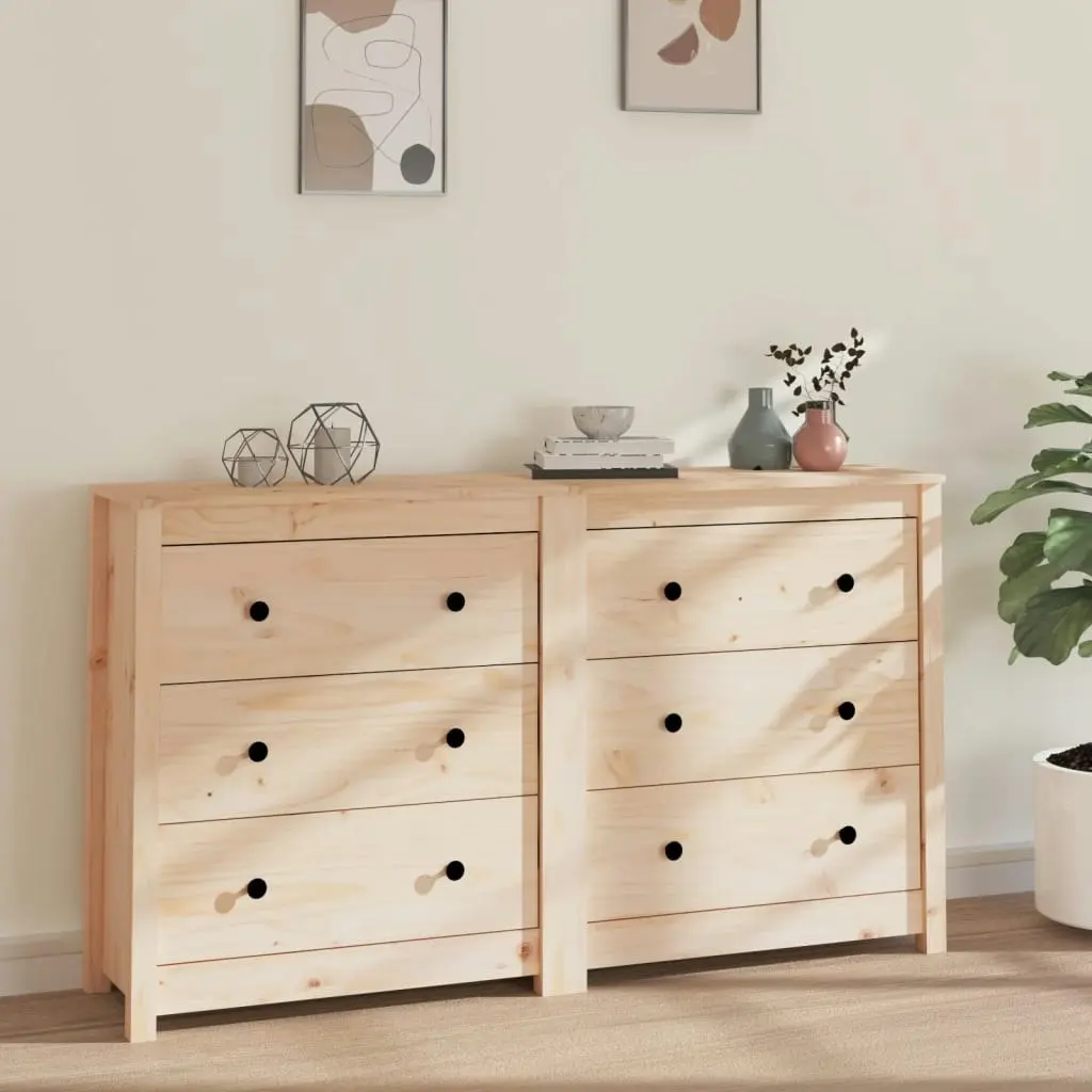 Sideboard 140x35x80 cm Solid Wood Pine 3114079