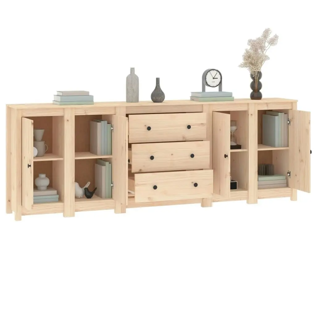 Sideboard 230x35x80 cm Solid Wood Pine 3114074