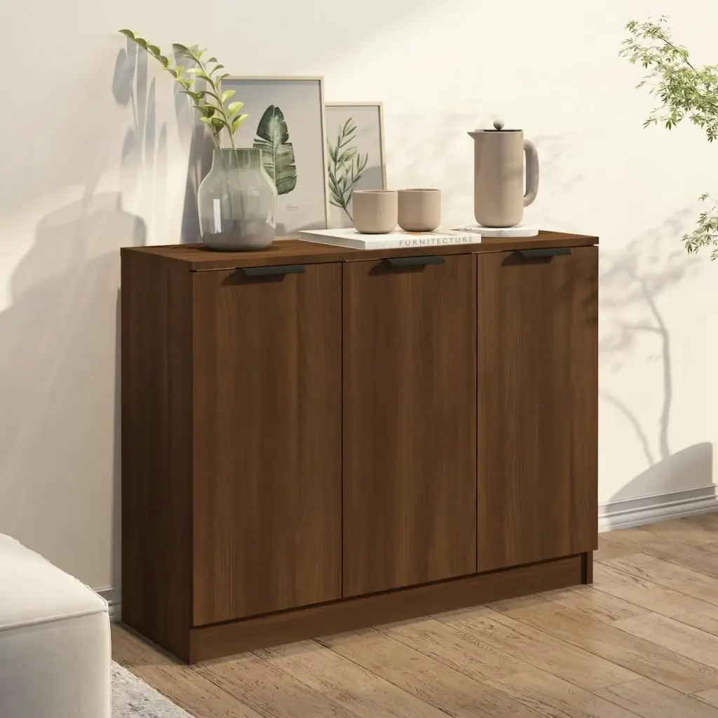 Sideboard Brown Oak 90.5x30x70 cm Engineered Wood 817026