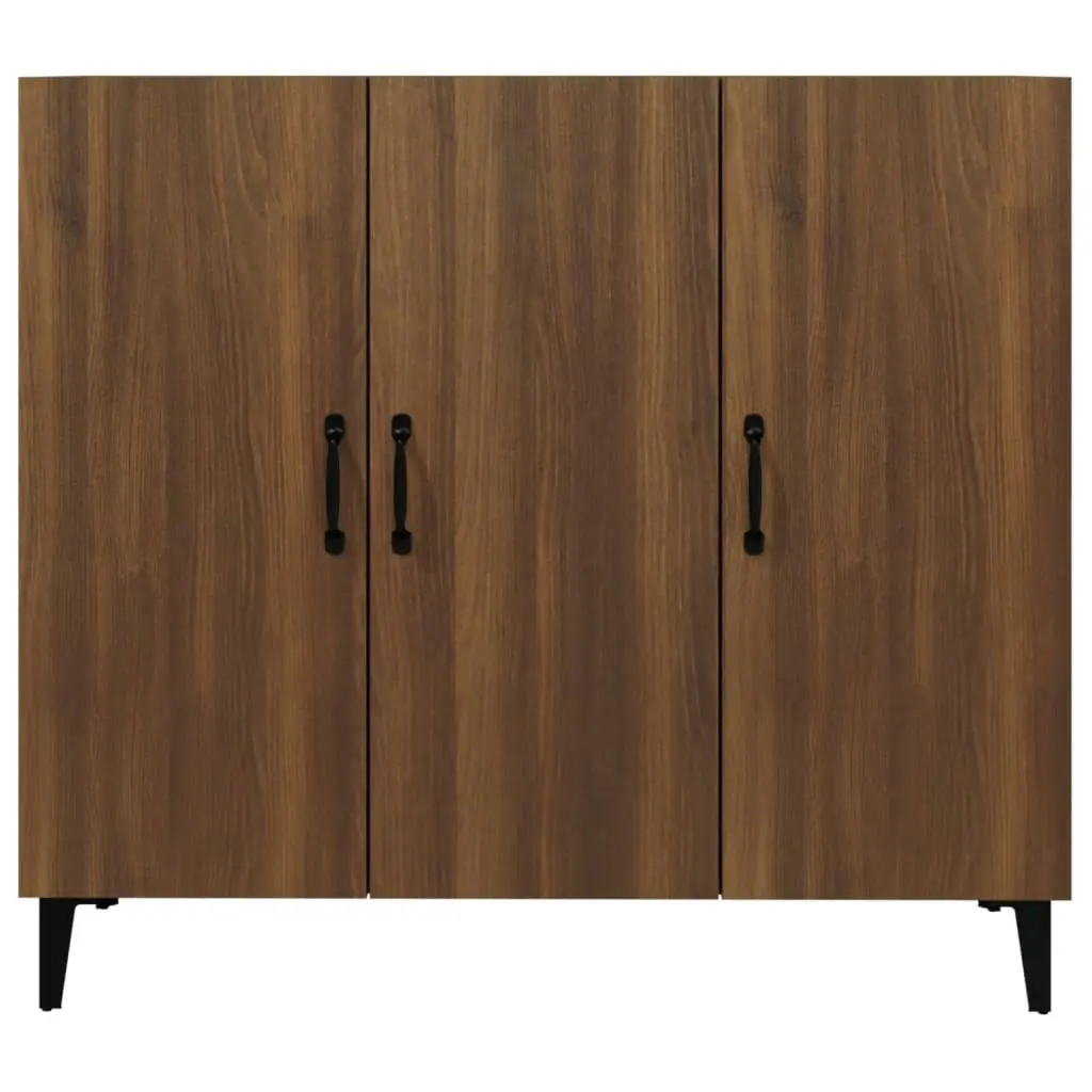 Sideboard Brown Oak 90x34x80 cm Engineered Wood 817464