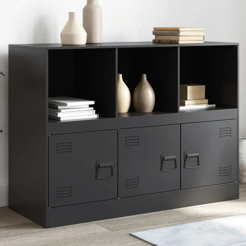 Sideboard Black 99x39x73 cm Steel 841787