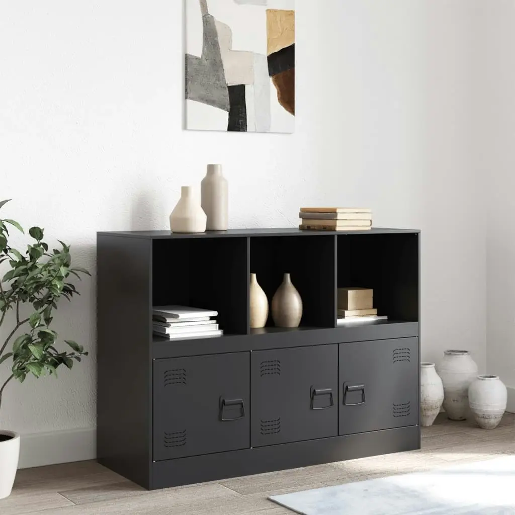 Sideboard Black 99x39x73 cm Steel 841787