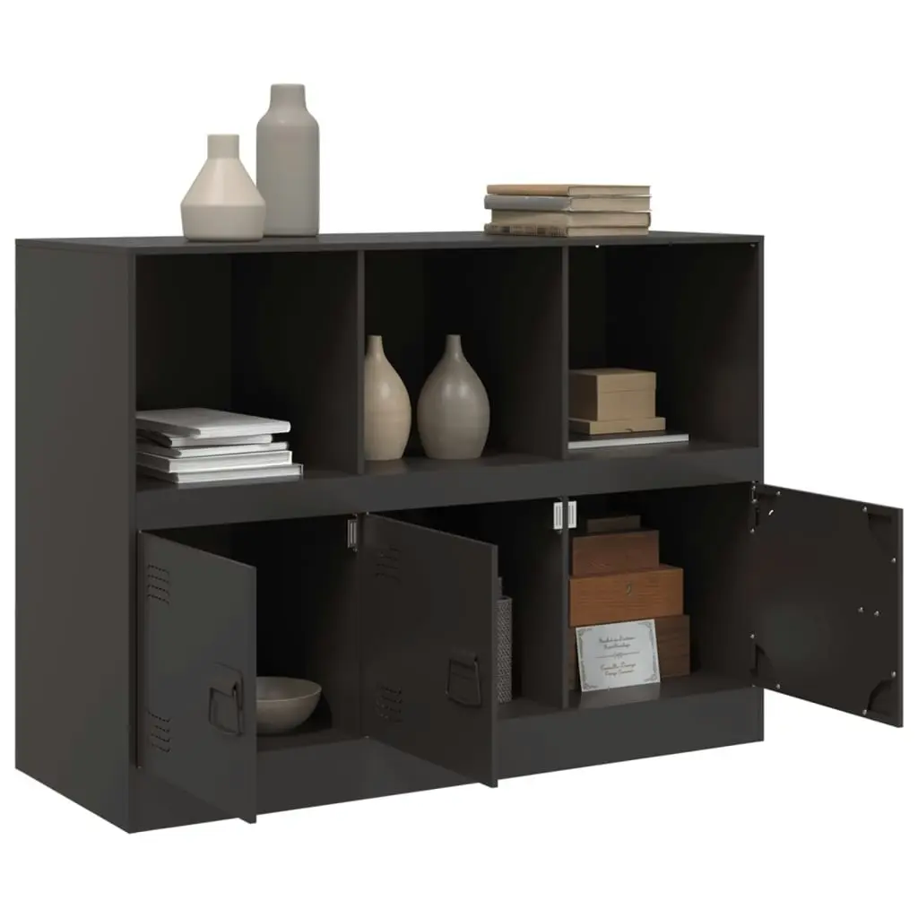 Sideboard Black 99x39x73 cm Steel 841787