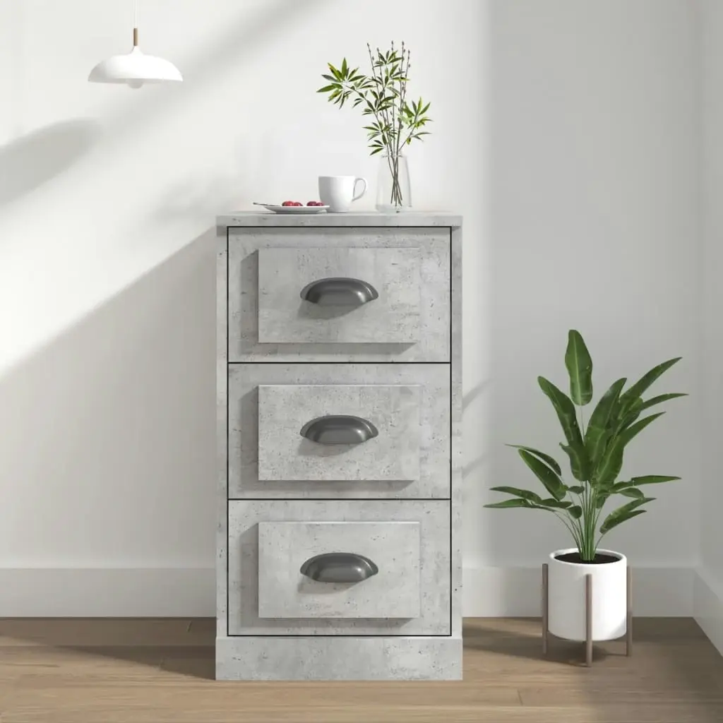 Sideboard Concrete Grey 36x35.5x67.5 cm Engineered Wood 816220