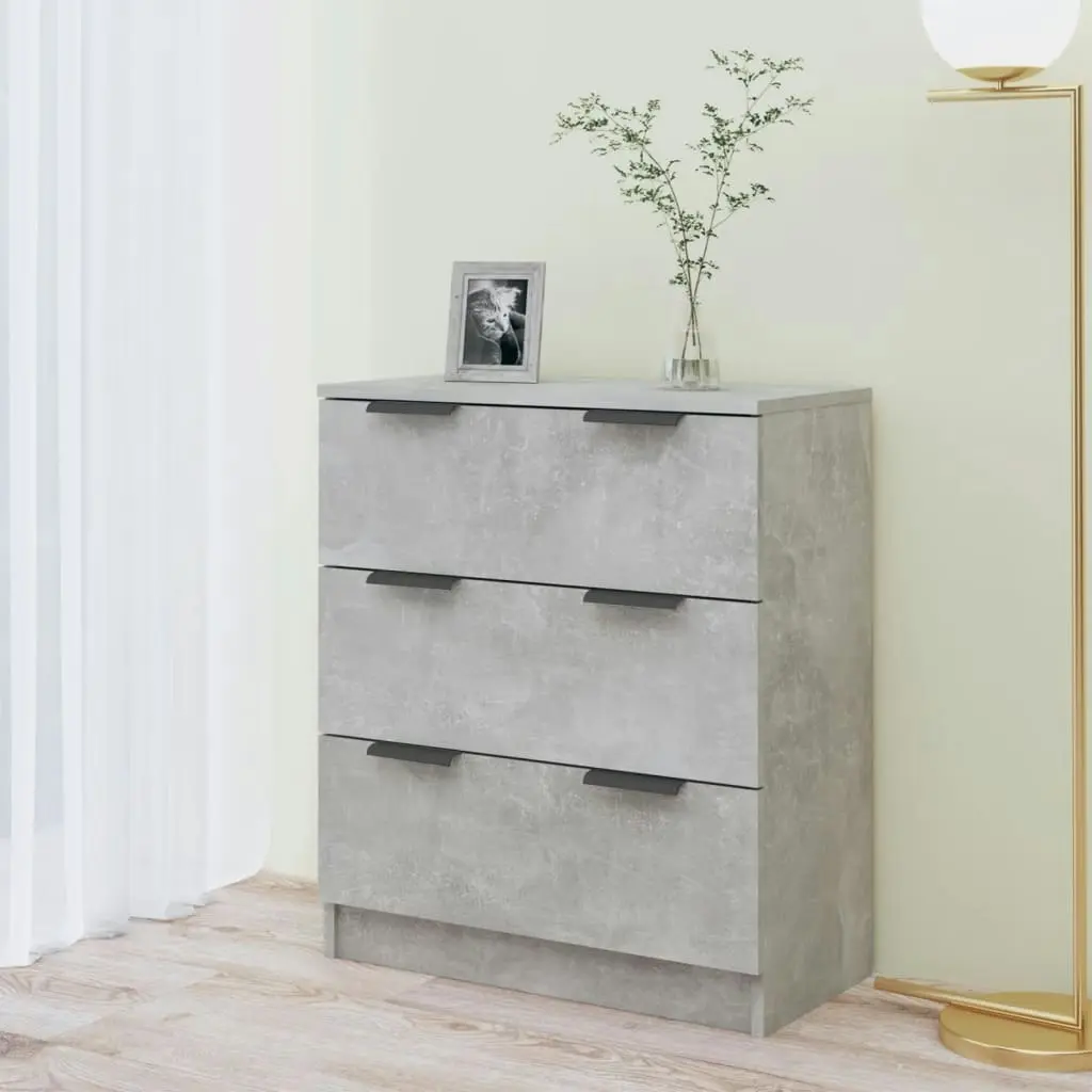 Sideboard Concrete Grey 60x30x70 cm Engineered Wood 811074