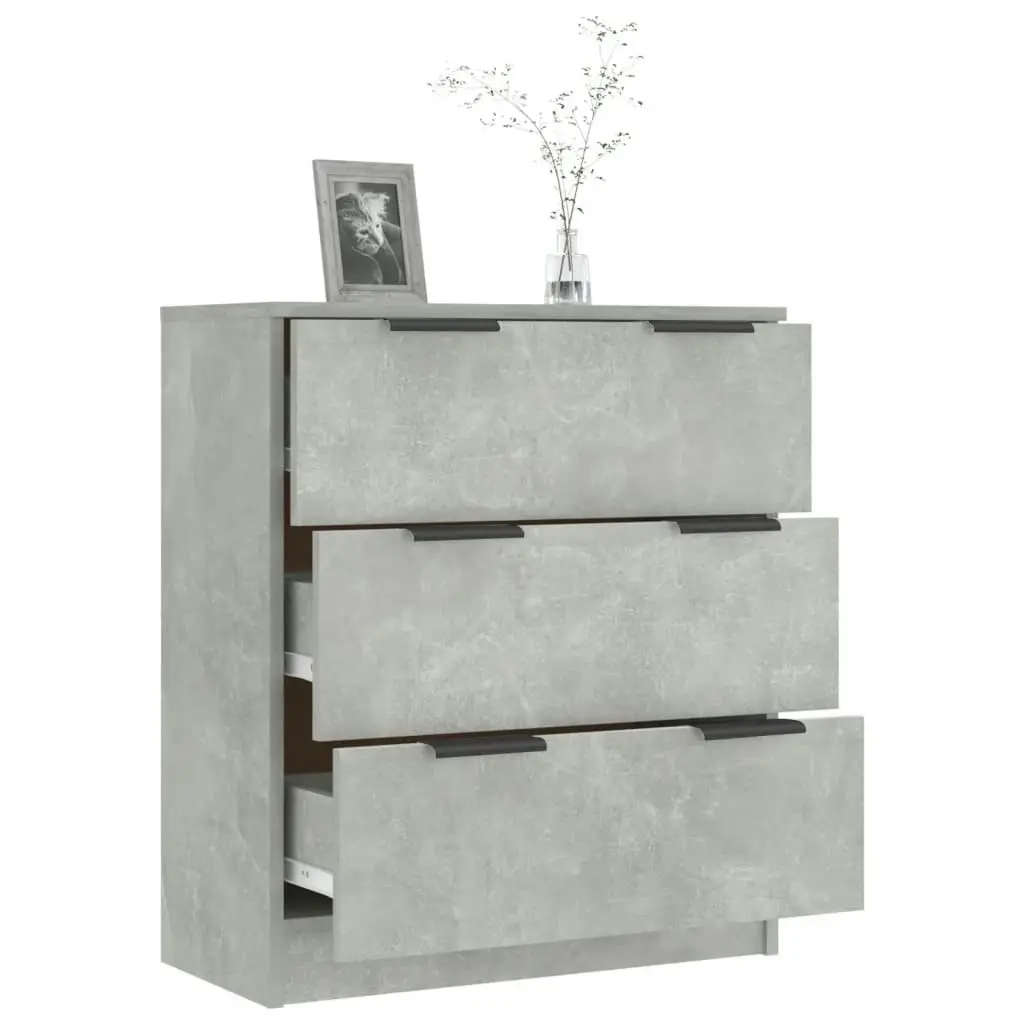 Sideboard Concrete Grey 60x30x70 cm Engineered Wood 811074