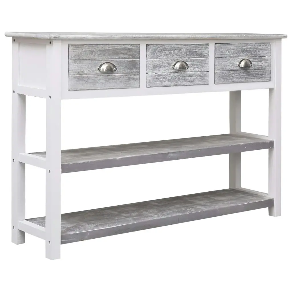 Sideboard Antique Grey 115x30x76 cm Wood 284163