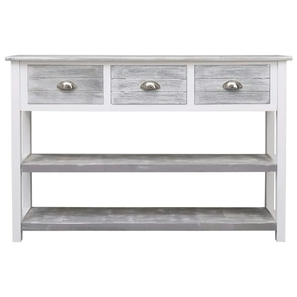 Sideboard Antique Grey 115x30x76 cm Wood 284163