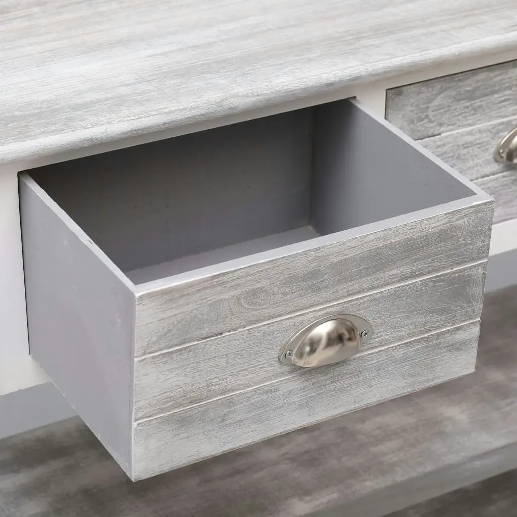 Sideboard Antique Grey 115x30x76 cm Wood 284163