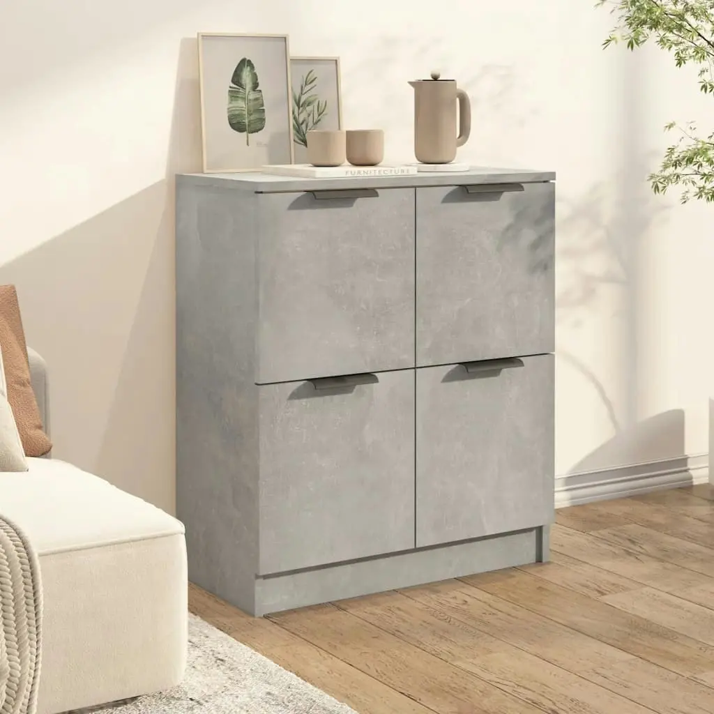 Sideboard Concrete Grey 60x30x70 cm Engineered Wood 811101