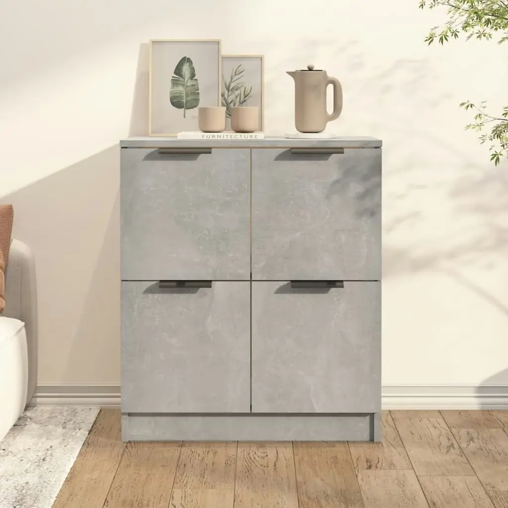 Sideboard Concrete Grey 60x30x70 cm Engineered Wood 811101