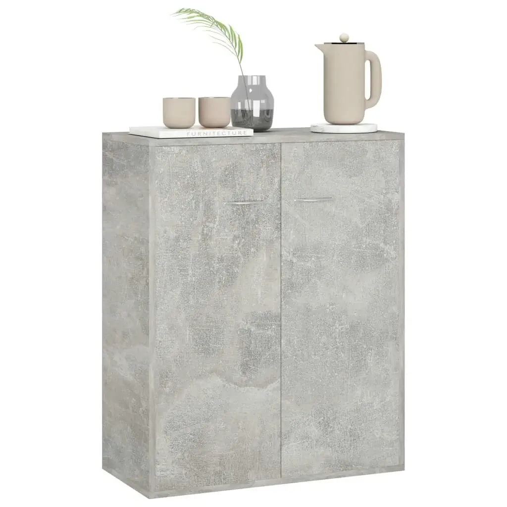 Sideboard Concrete Grey 60x30x75 cm Engineered Wood 800733