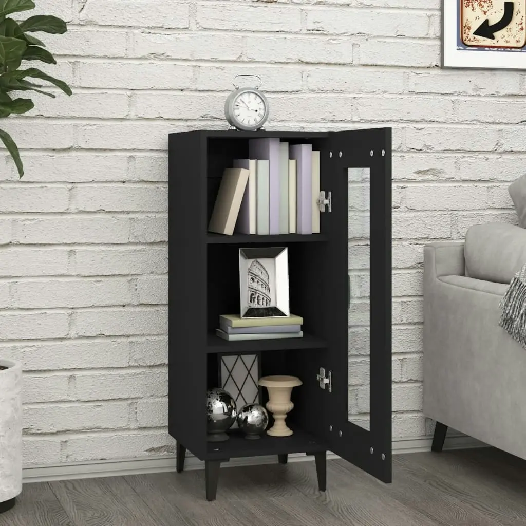 Sideboard Black 34.5x34x90 cm Engineered Wood 812403