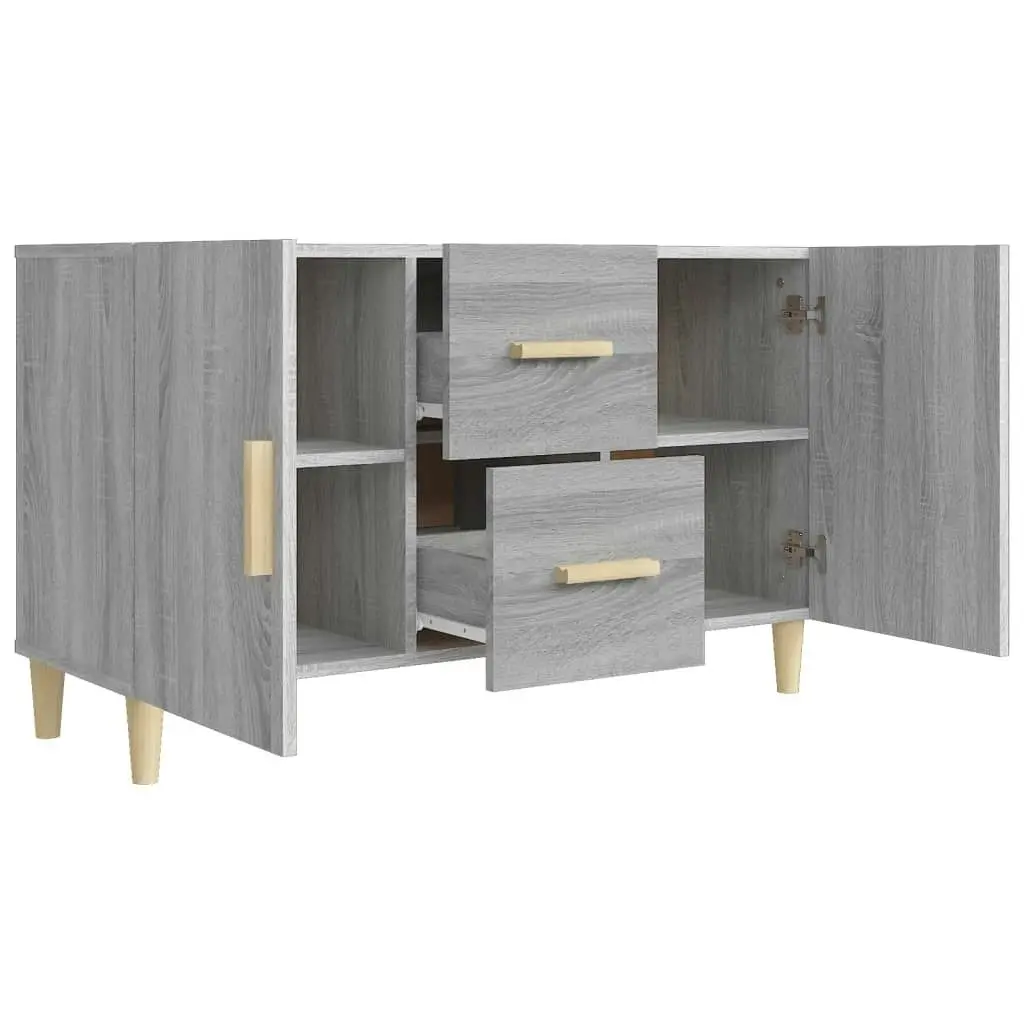 Sideboard Grey Sonoma 100x36x60 cm Engineered Wood 817466