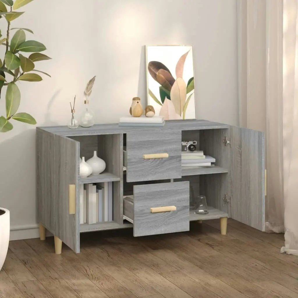 Sideboard Grey Sonoma 100x36x60 cm Engineered Wood 817466