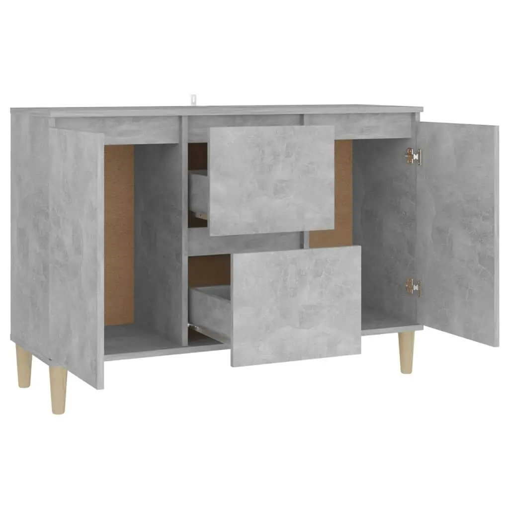 Sideboard Concrete Grey 101x35x70 cm Engineered Wood 806107