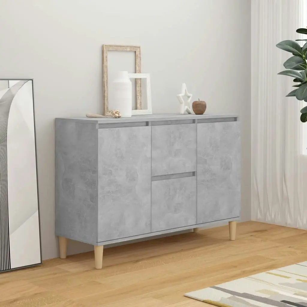 Sideboard Concrete Grey 101x35x70 cm Engineered Wood 806107