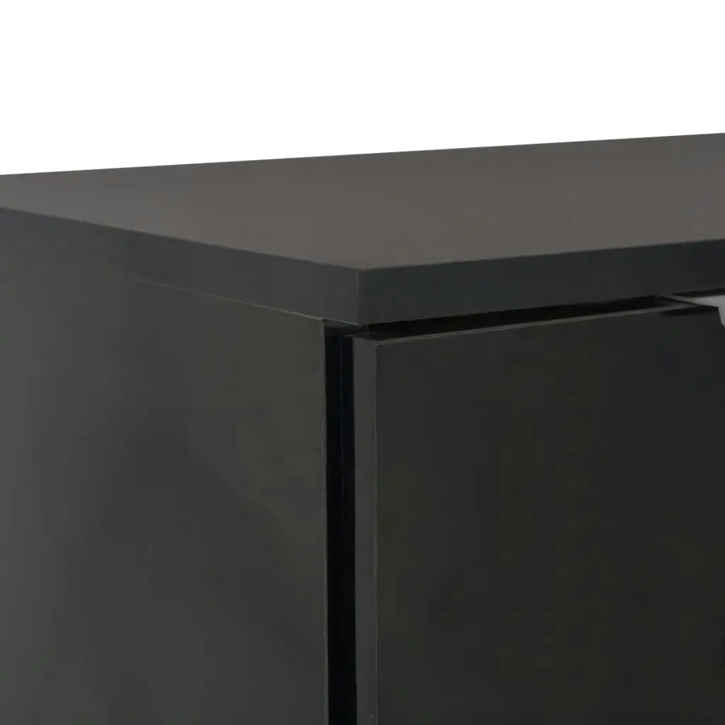 Sideboard High Gloss Black 71x35x80 cm Engineered Wood 283716