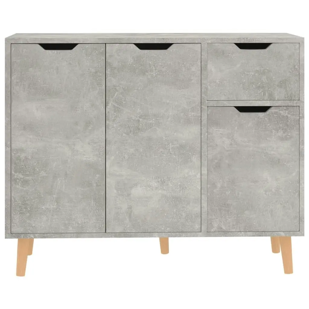 Sideboard Concrete Grey 90x30x72 cm Engineered Wood 326817