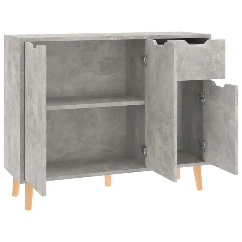 Sideboard Concrete Grey 90x30x72 cm Engineered Wood 326817